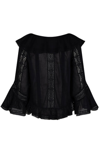 Fleur Lace Frill Blouse