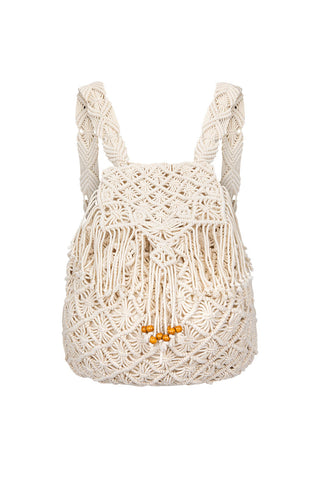Seaside Macrame Backpack